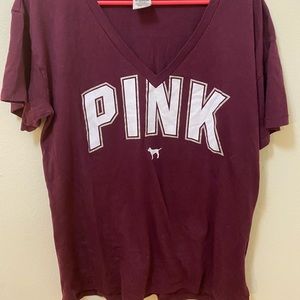 PINK maroon tshirt